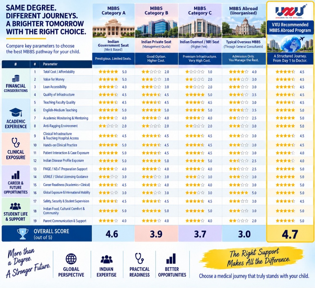 MBBS Pathways Comparison